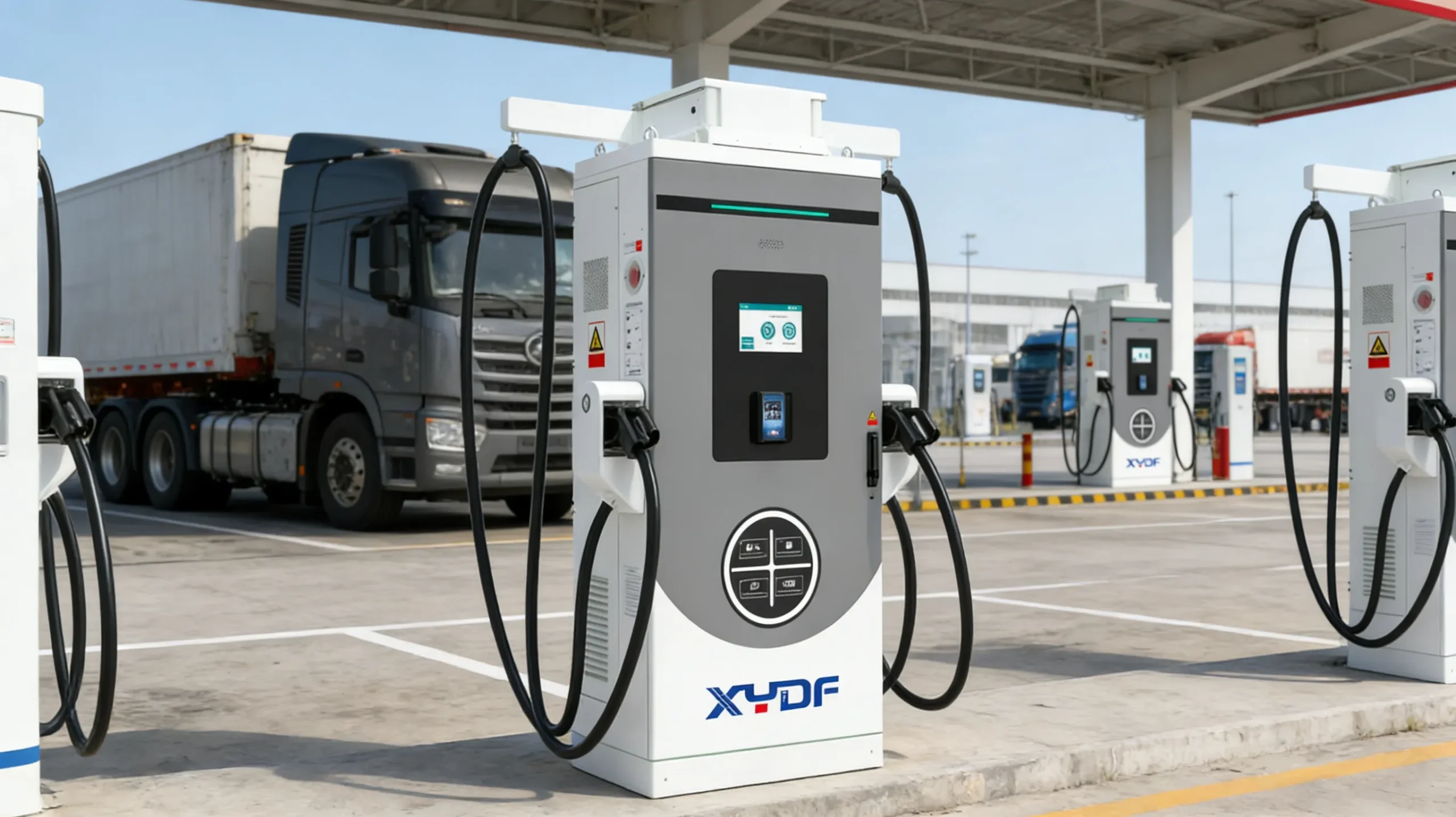 High-power DC charging site whose uptime reflects supplier quality performance