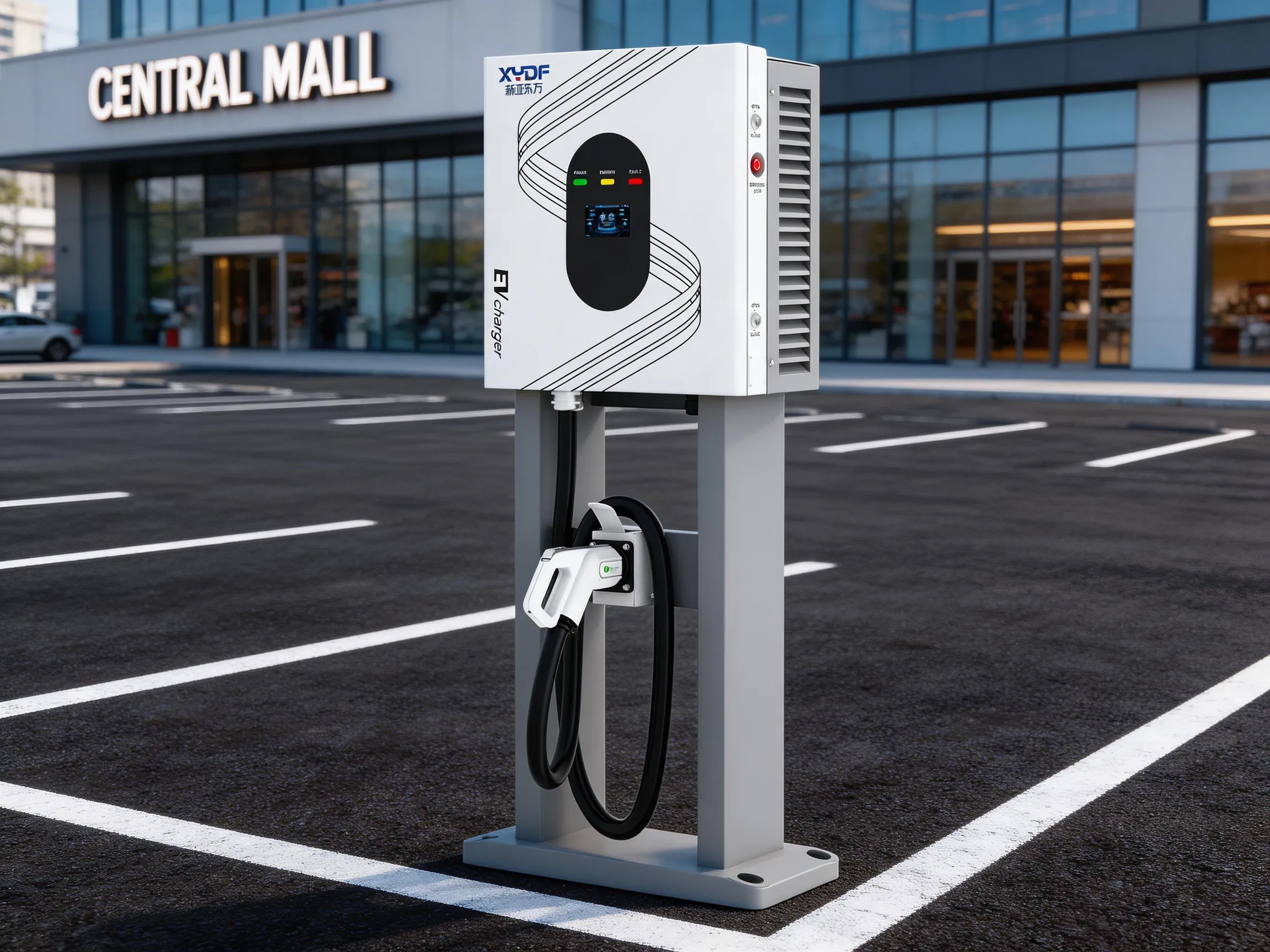 40kW DC fast charger deployed for a commercial charging site
