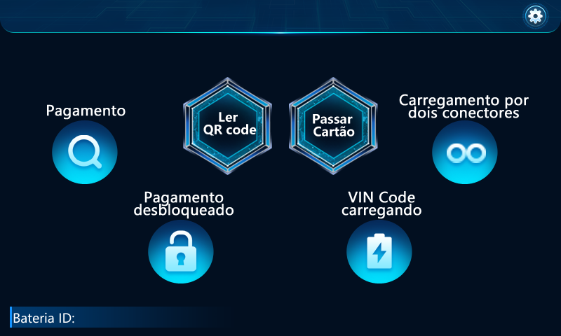 Portuguese Operation Interface In Charging Station