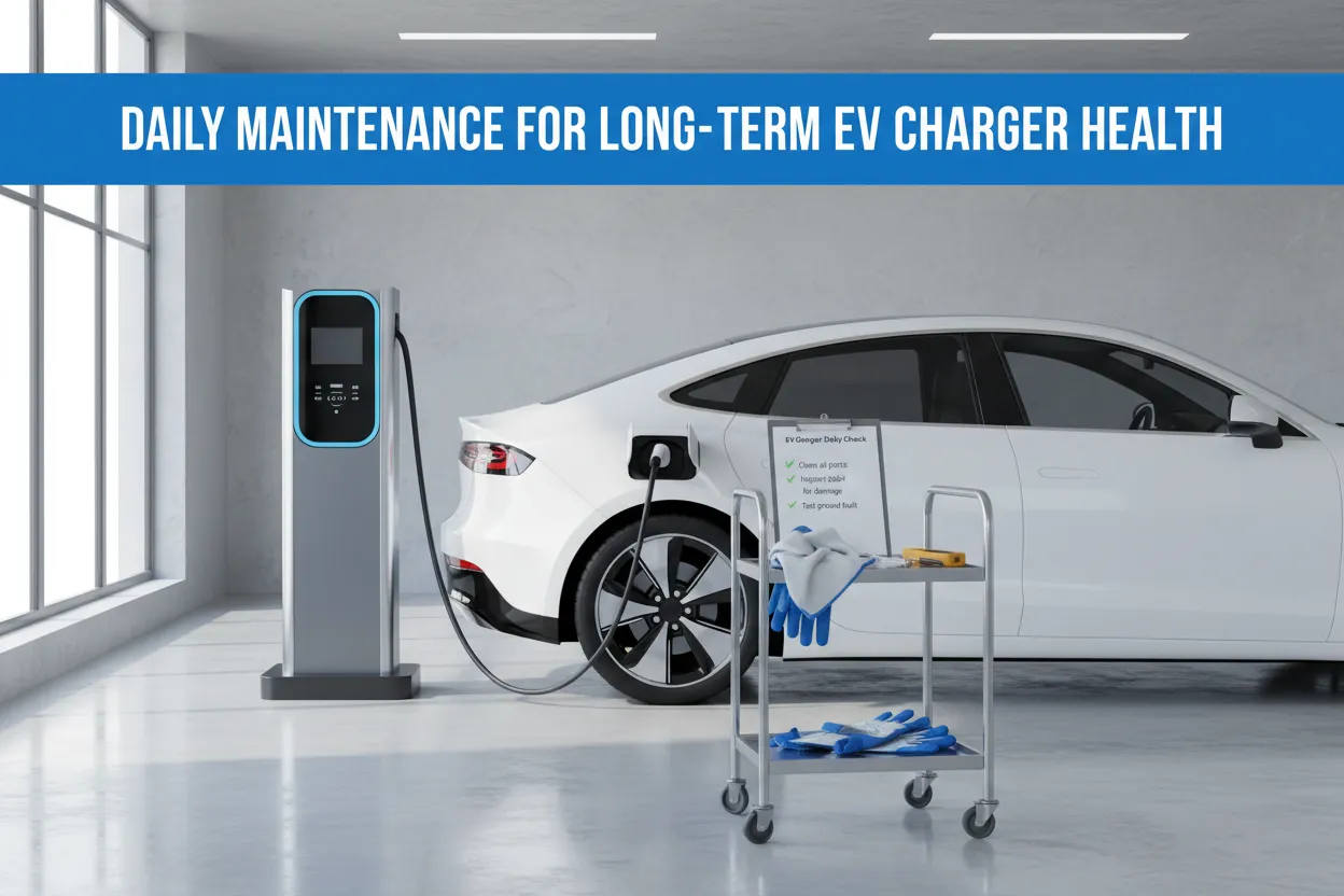 Daily Maintenance for Long-Term EV Charger Health