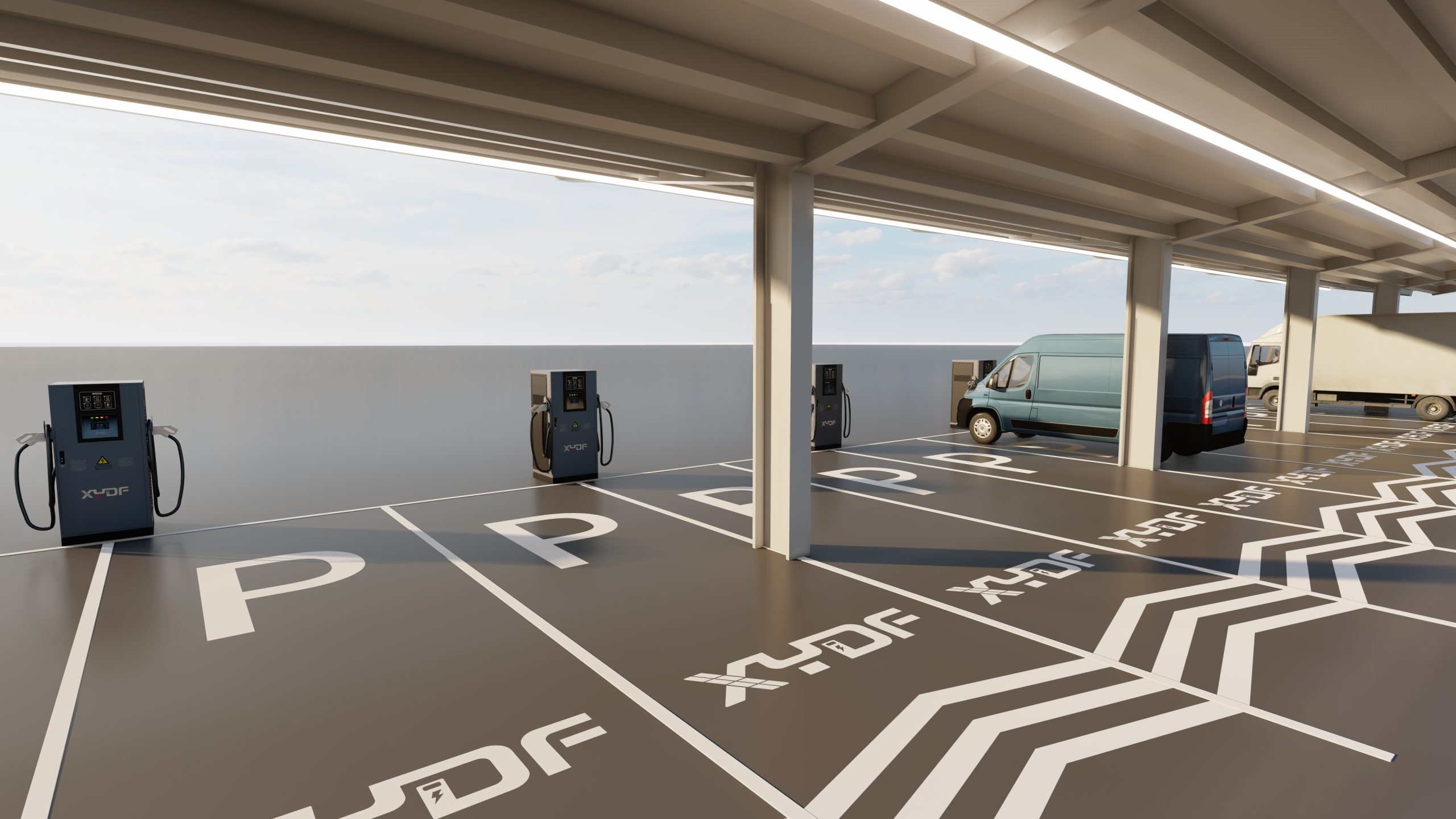 heavy truck charging station