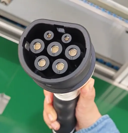 the connector of type 2 EV charger 