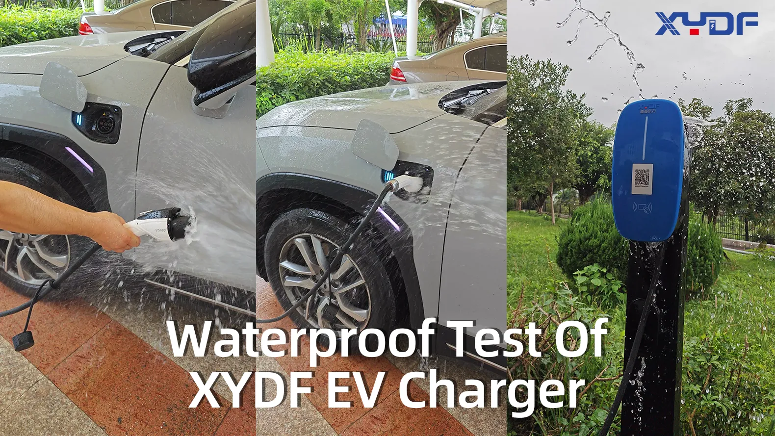 waterproof test of xydf ev charger