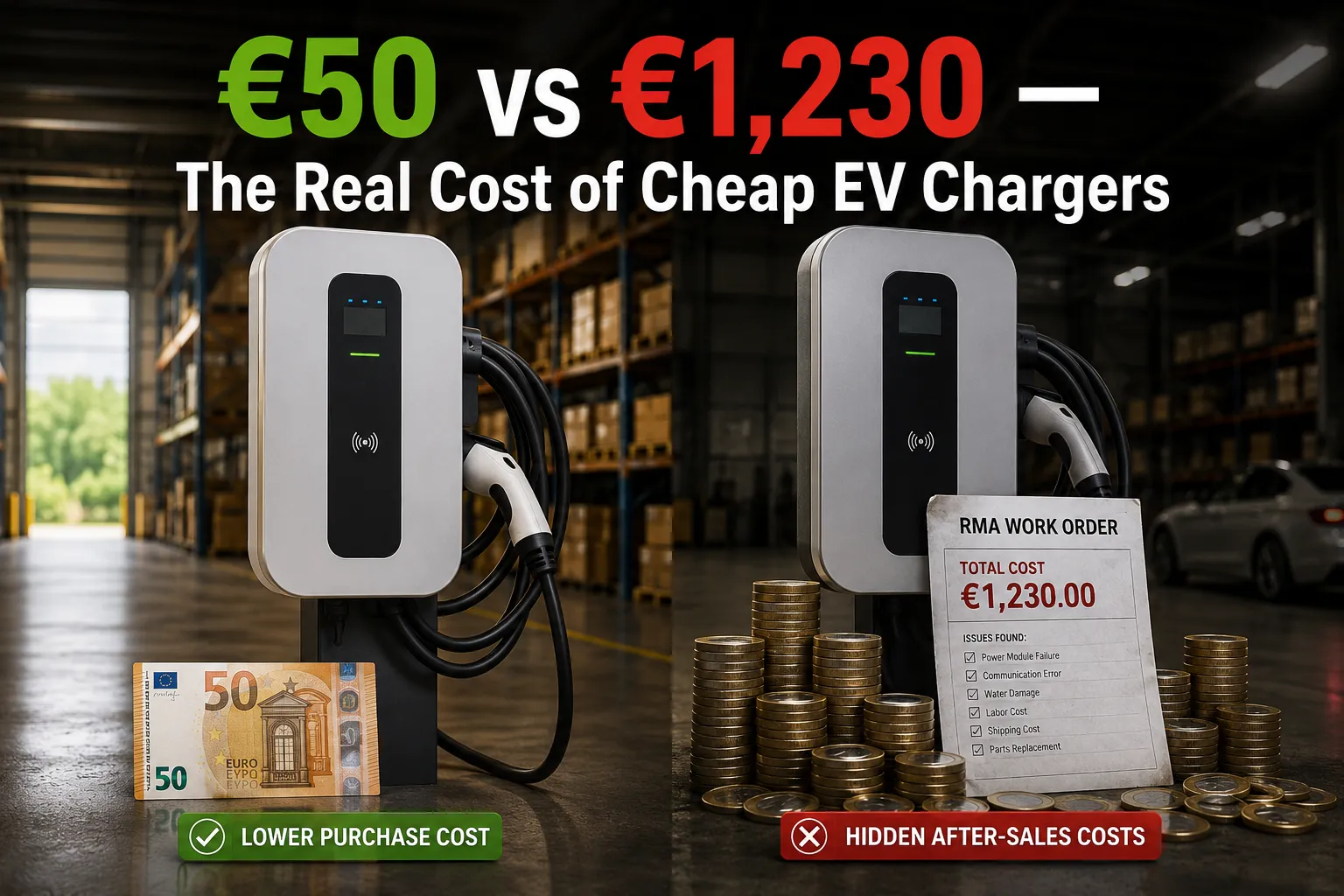 EV Charger RMA Cost Breakdown: Why Cheap AC Chargers Cost More in the Long Run