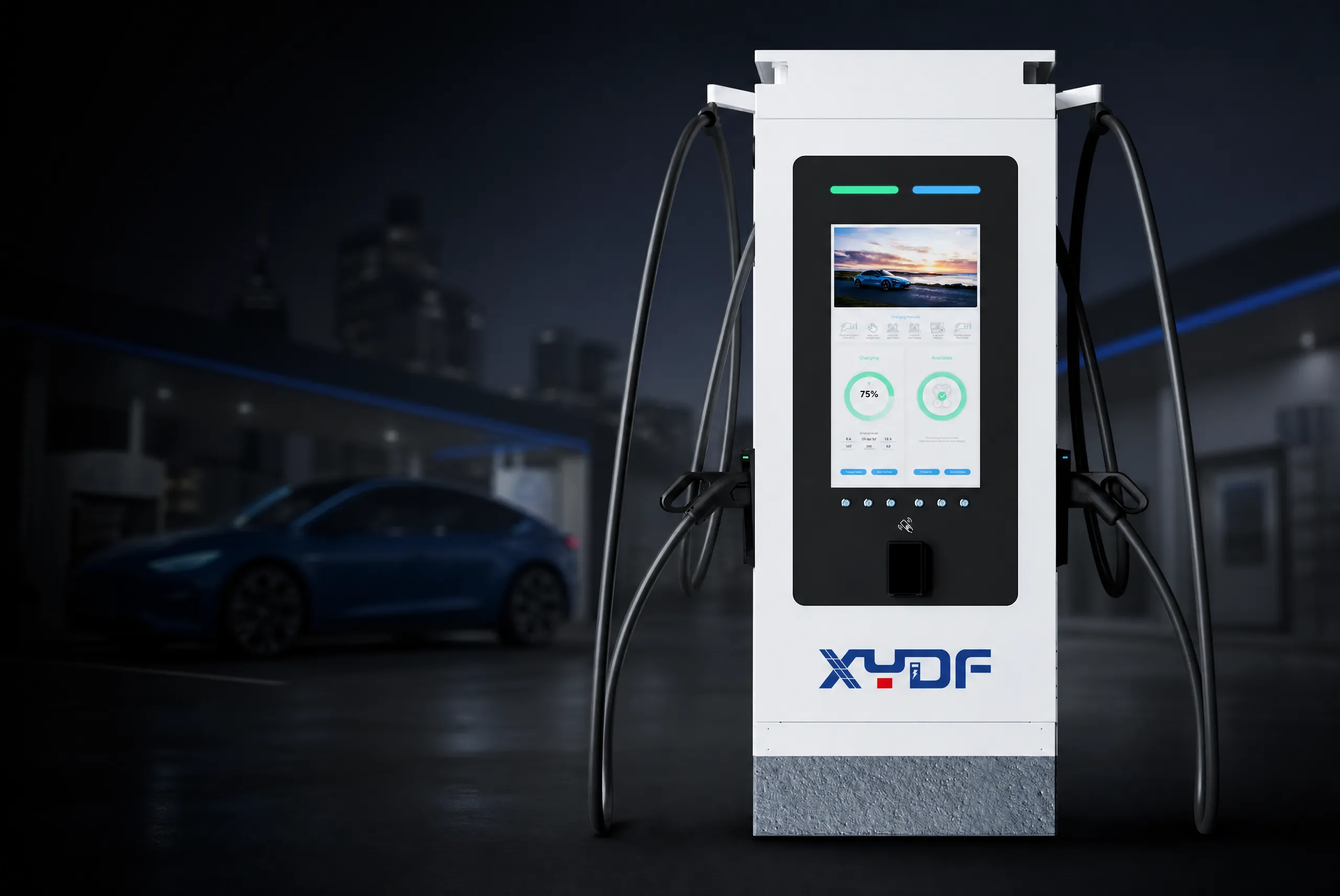 Commercial Dual EV Charging Station