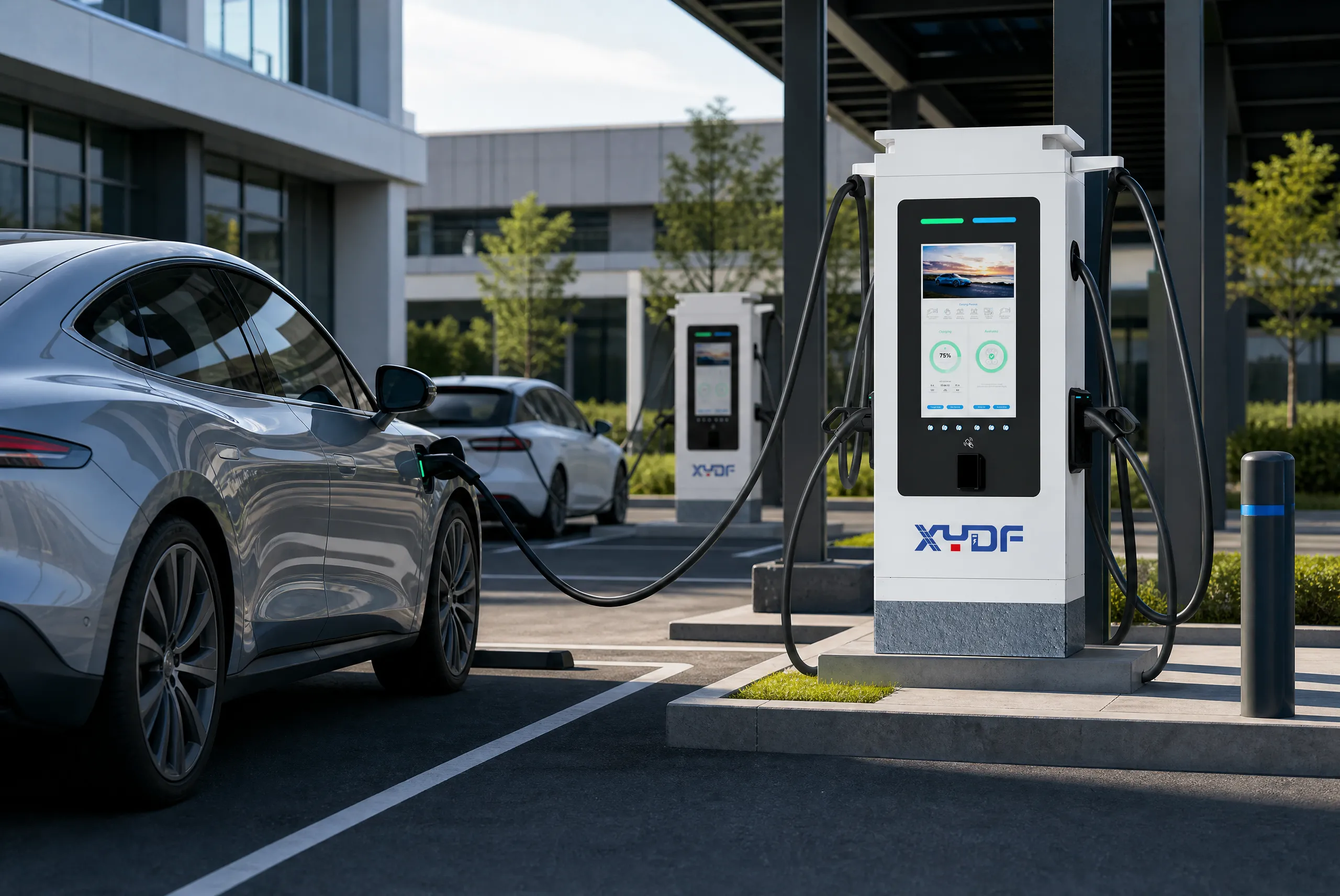 EV Green Charging Station Design with Solar and Battery Storage