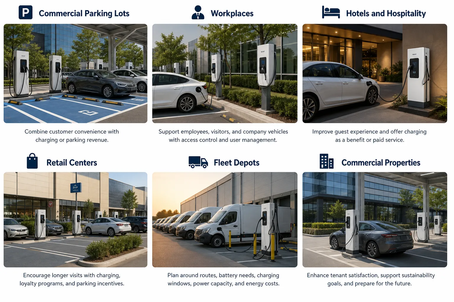 Commercial solar EV charging infrastructure