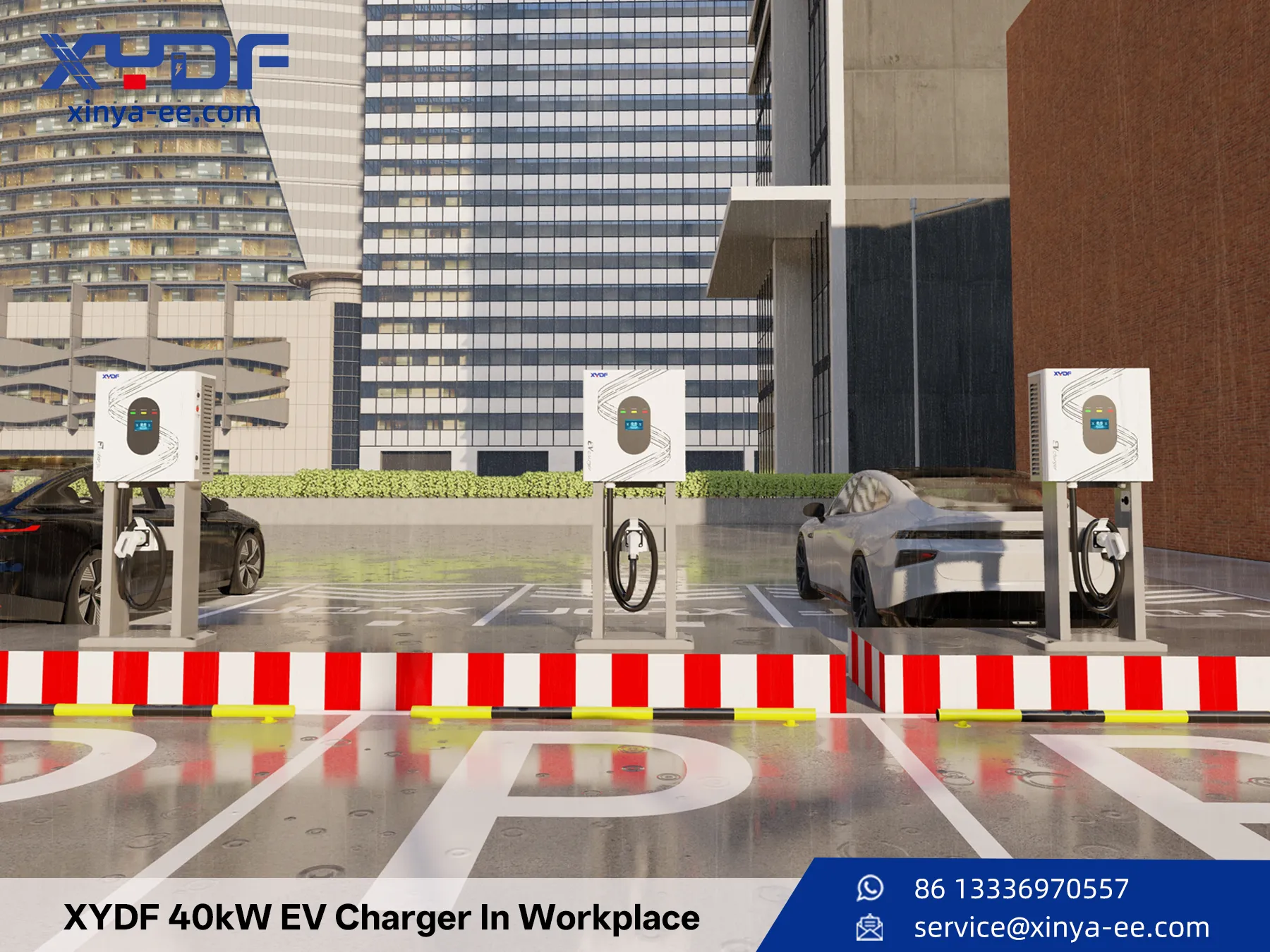 XYDF 40kW EV Charger In Workplace